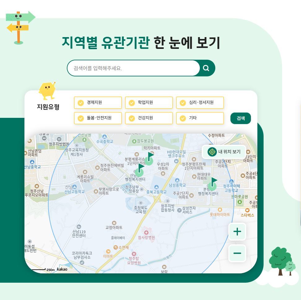 학생 맞춤 통합지원 홈페이지. 홈페이지 캡처