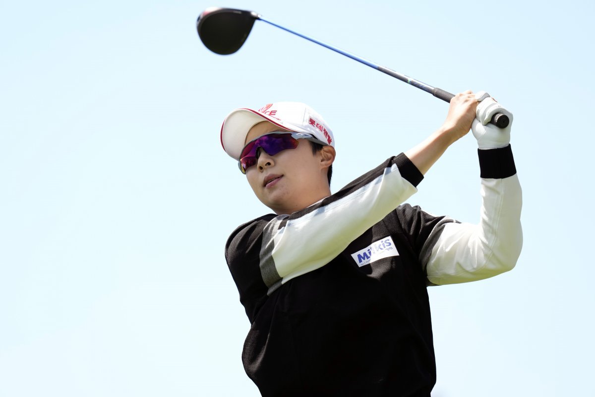 Kim Hyo-joo at the US Open last year.  At that time, Kim Hyo-joo tied for 6th place.  AP Newsis