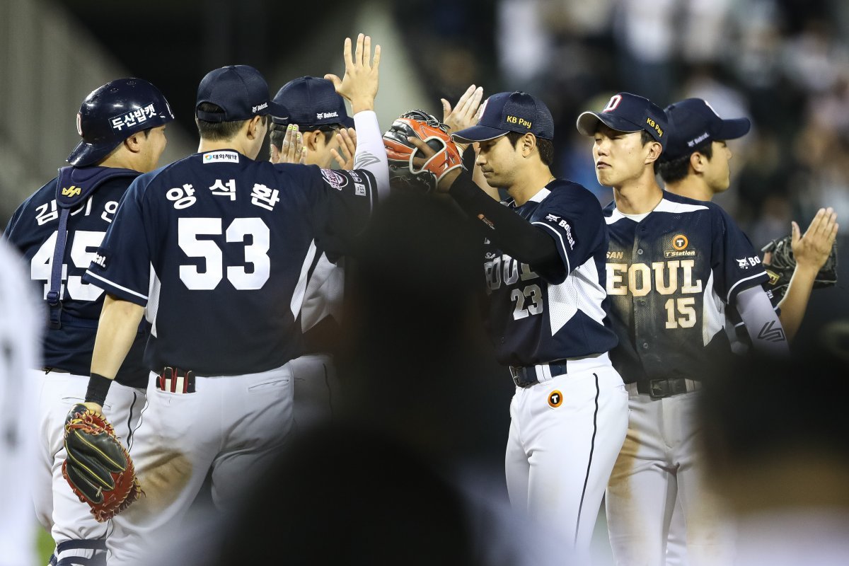 두산 베어스가 키움 히어로즈를 6-1로 제압하고 4연승을 질주했다.ⓒ 뉴스1