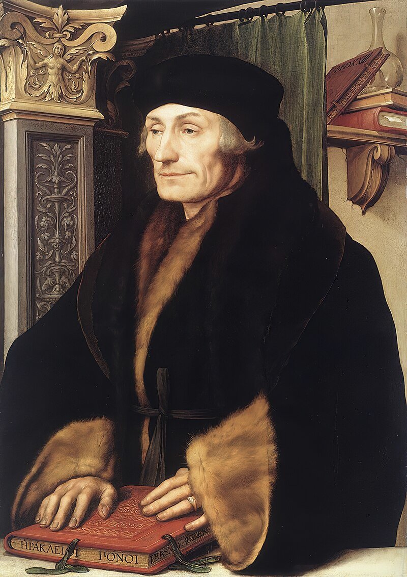 16세기 최고의 인문주의자 에라스뮈스의 초상화. 사진 출처 위키피디아