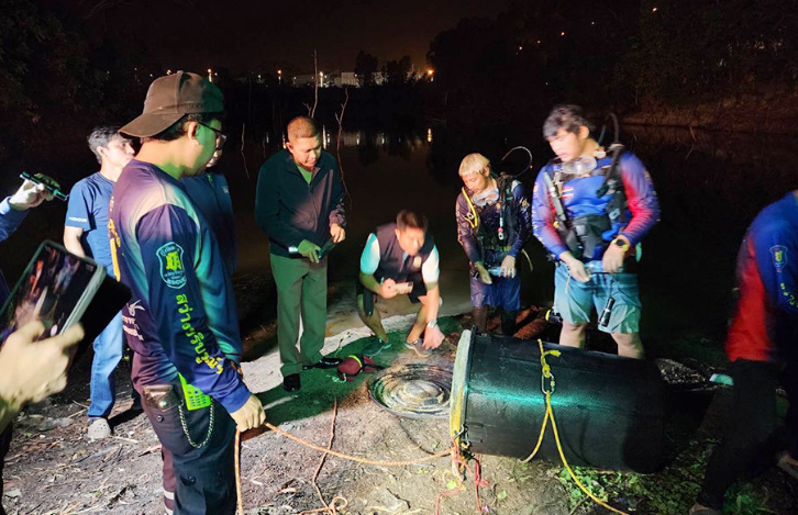 11일(현지 시간) 태국 경찰이 파타야의 한 저수지에서 드럼통 안에 한국인 관광객 노모 씨의 시신이 담긴 것을 확인했다. 태국 매체 카오소드 잉글리시 홈페이지 갈무리