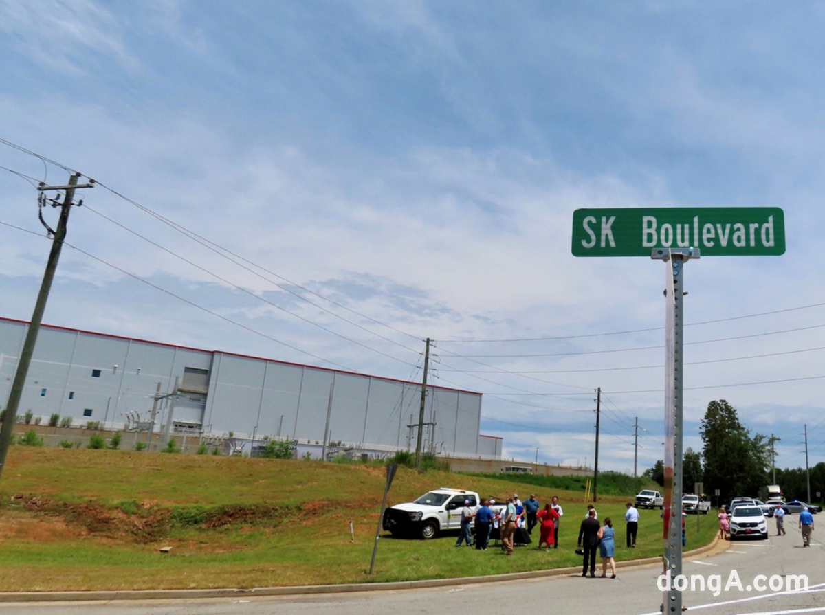 지난해 미국 조지아주 잭슨카운티 커머스시에 생긴 SK대로(SK Blvd.).