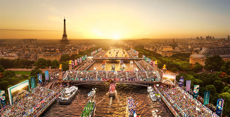 Paris Olympics opening ceremony images