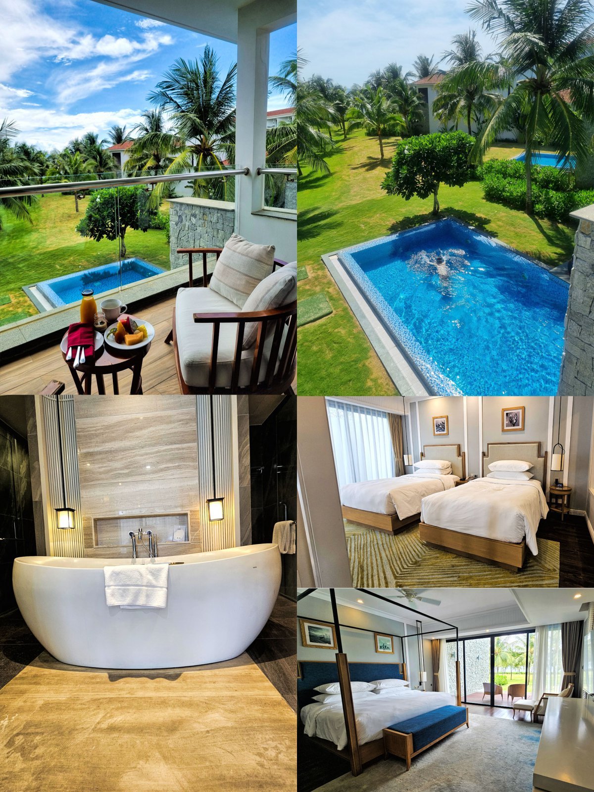 The view and interior of the pool villa at Hoi An Resort & Spa. Hoi An = Reporter Choi Hyun-jung, Donga.com phoebe@donga.com