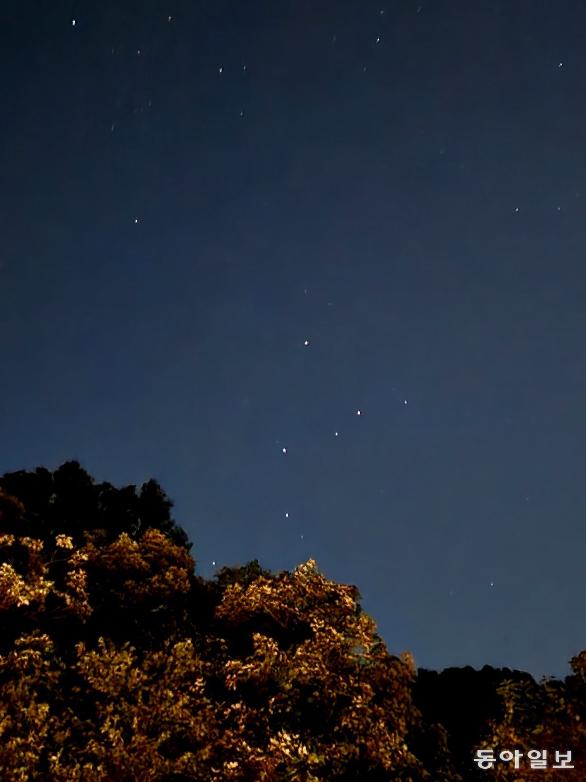 The Big Dipper (Cassiopeia) that I saw with my friends in Chuncheon, Gangwon-do last fall