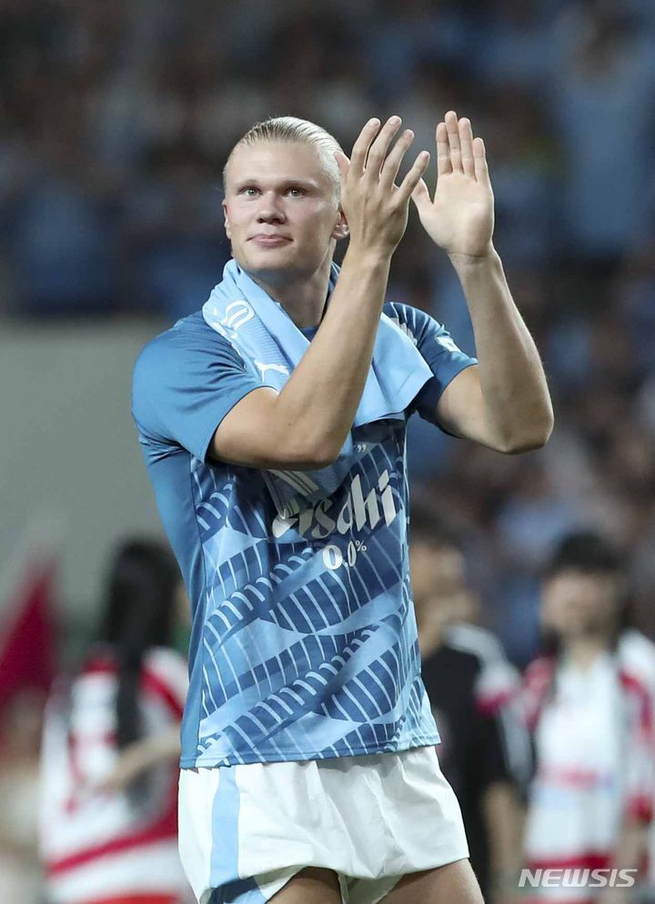 Manchester City striker Erling Haaland, who is challenging for a fifth consecutive EPL title, Newsis