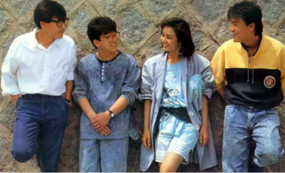 Kim Soo-chul, who produced the OST for the 1988 film “Chil-su and Man-su” and even appeared in it. To Kim Soo-chul’s left is Ahn Sung-ki. To his right is Bae Jong-ok and Park Joong-hoon. Courtesy of Kim Soo-chul