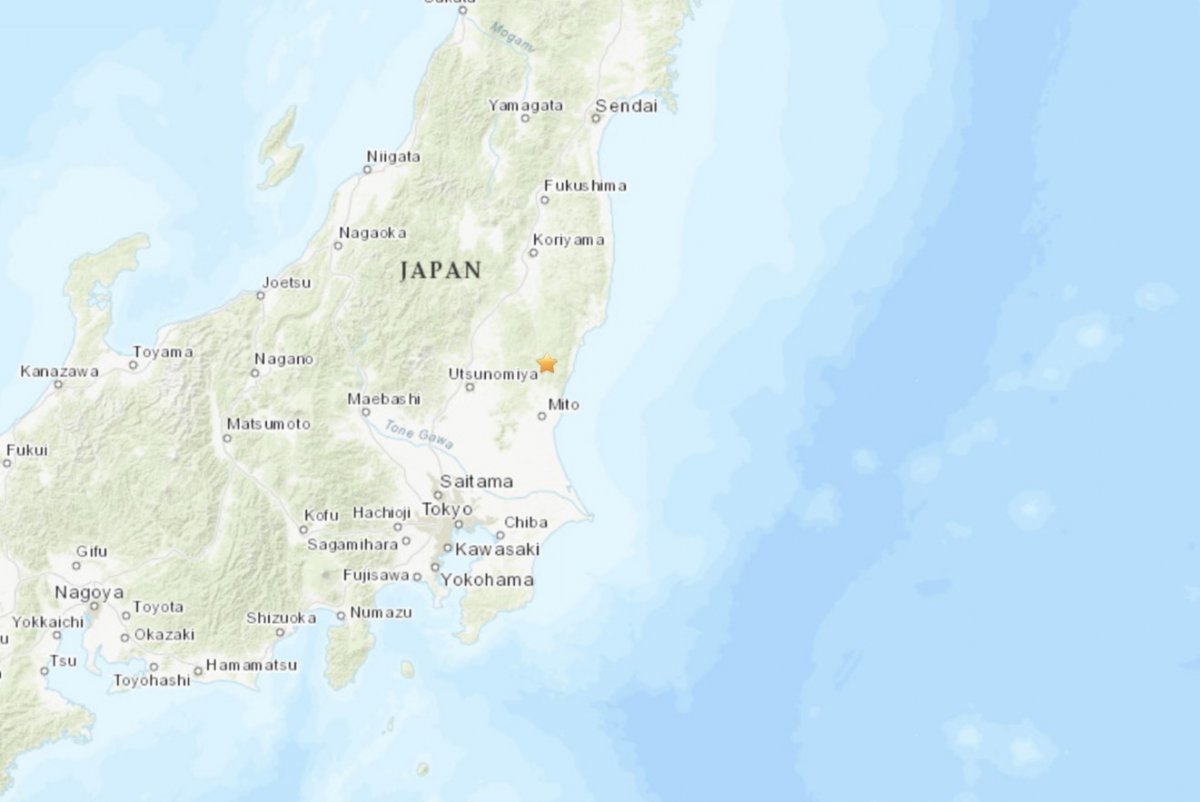 19일 오전 0시50분쯤 일본 이바라키현 히타치시에서 규모 5.1의 지진 발생했다. 2024.08.19/ (미국지질조사국 갈무리)