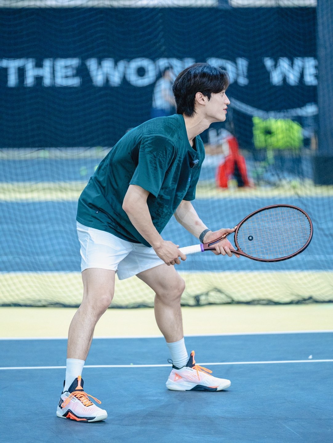 He enjoyed playing tennis as a game during his time as a Taekwondo player, and after retirement, he started playing real tennis. Courtesy of Lee Dae-hoon