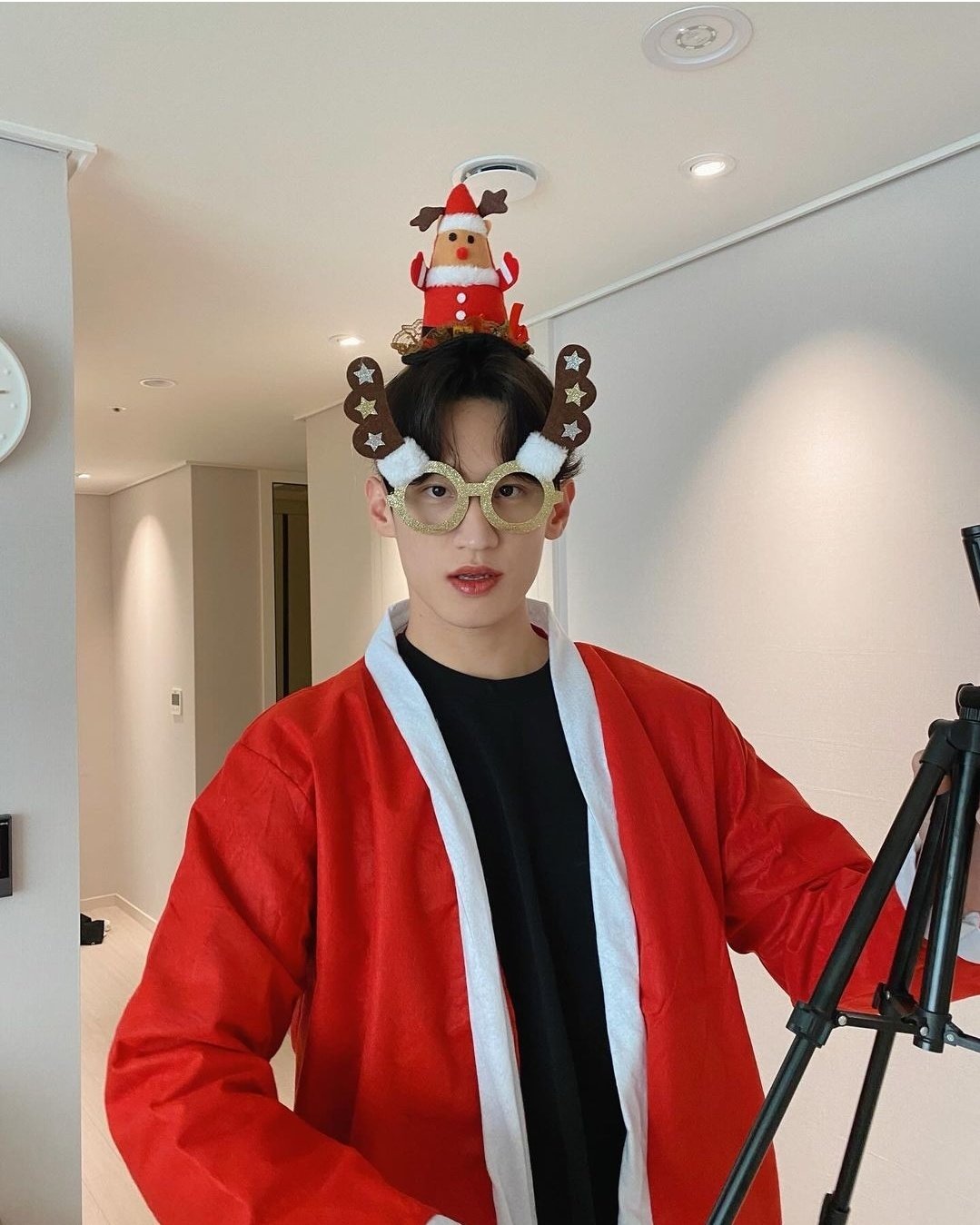 Lee Dae-hoon in a Santa costume. Courtesy of Lee Dae-hoon