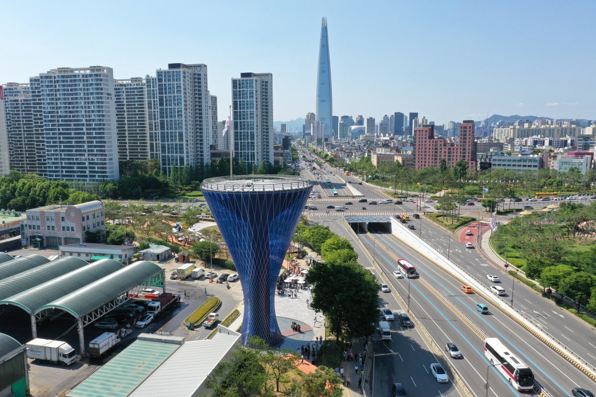 서울 송파대로 전경. 송파구 제공