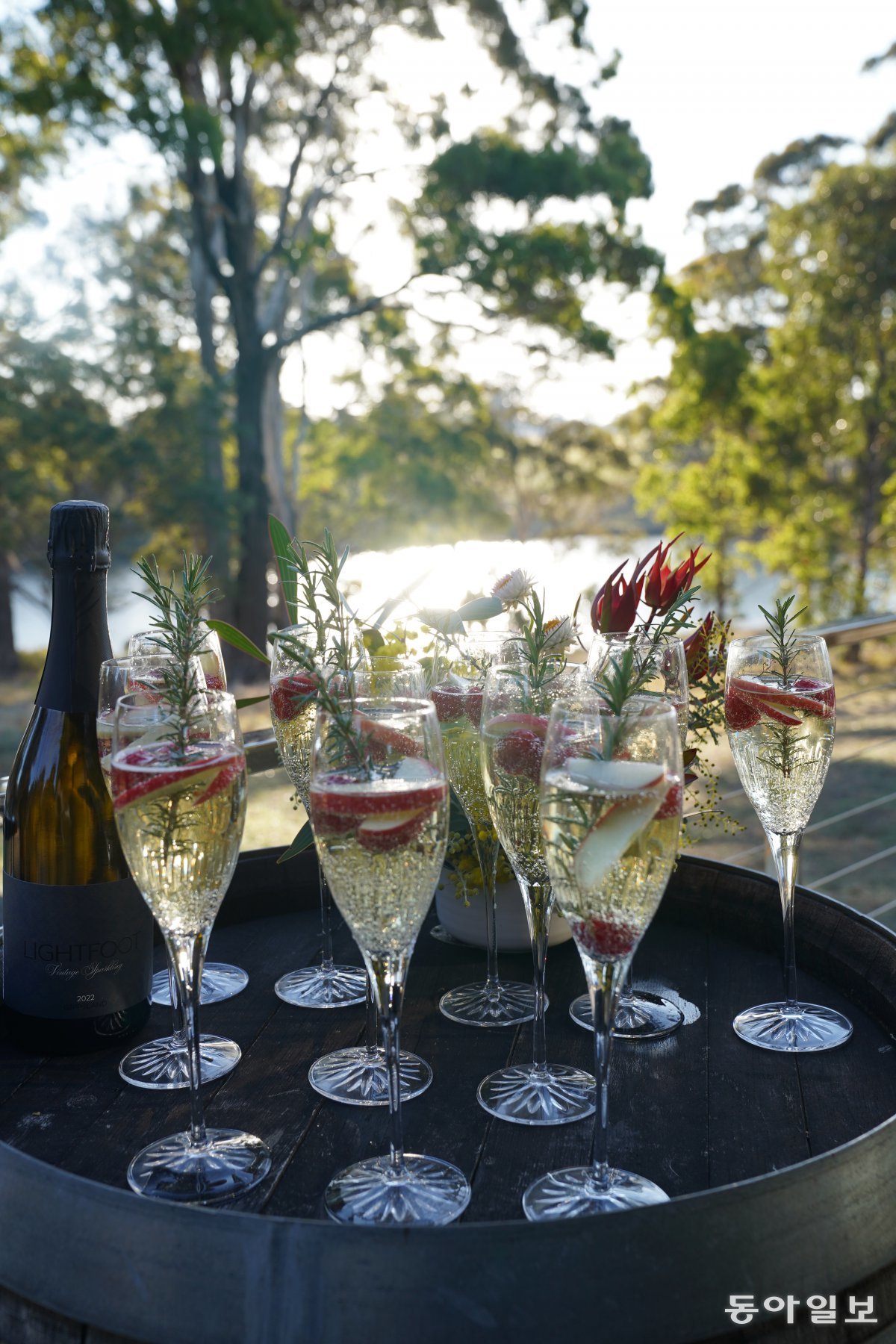 Lightfoot Vintage Sparkling Wine from an East Gippsland farm.