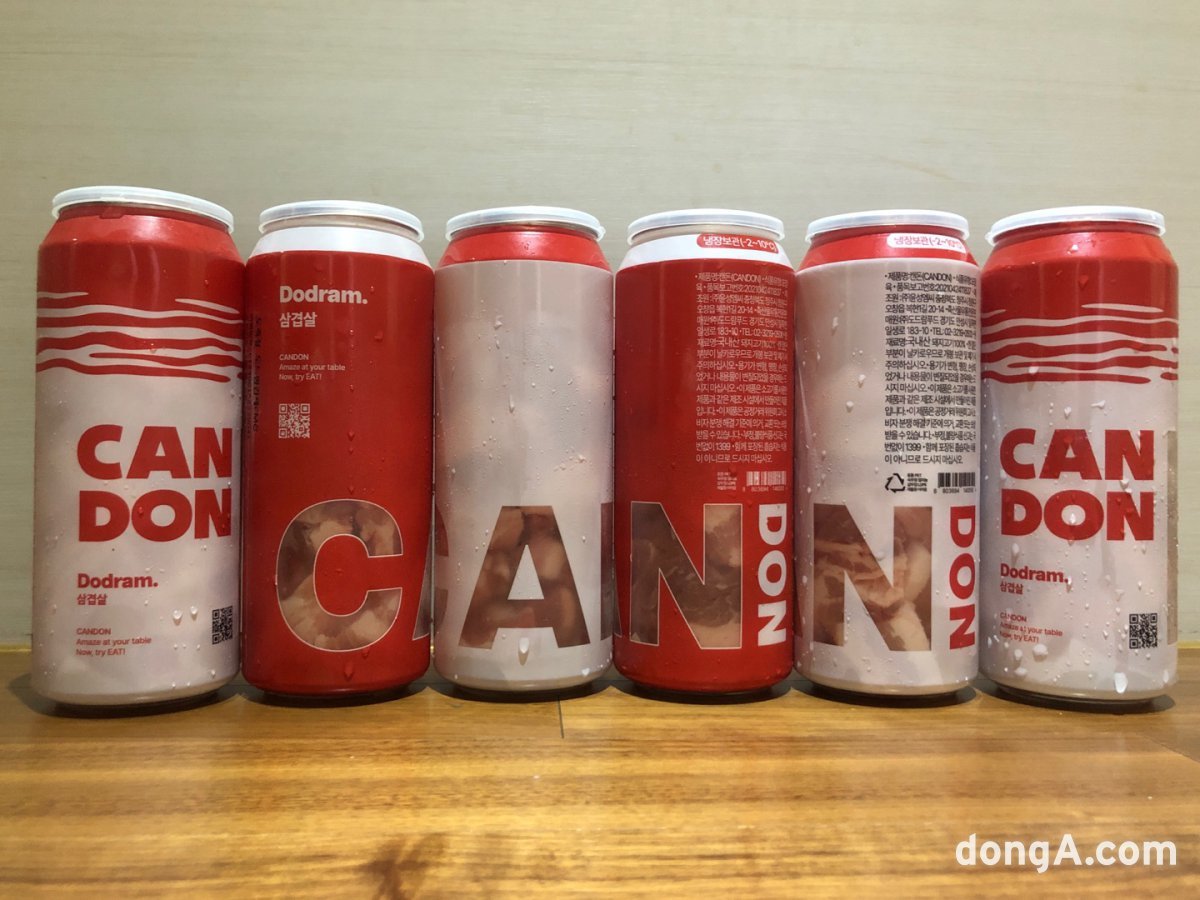 Candon uses a type with the English letters (CANDON) engraved in typography on a white and red background and uses pork marbling as its signature pattern. Freshness can be checked with the naked eye through the transparent window at the bottom of the container.