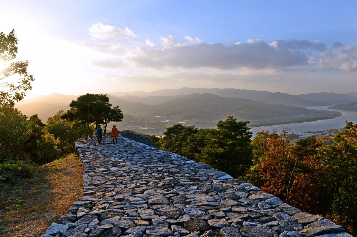 경기 여주 파사산성 전경. GNC21 제공