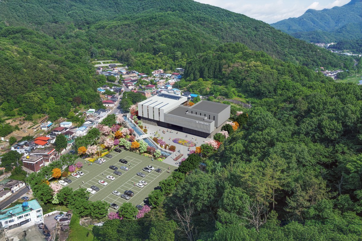 전북 전주시 완산구 교동 낙수정 일원에 들어설 국립후백제역사문화센터 조감도. 국가유산청은 최근 위원회를 열어 센터 건립 후보지로 이곳을 최종 선정했다. 전주시 제공