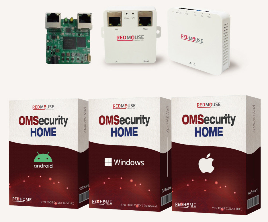 레드마우스의 공동주택 세대망 보안 솔루션 ‘REDMOUSE OMSecurity HOME’. ㈜레드마우스 제공