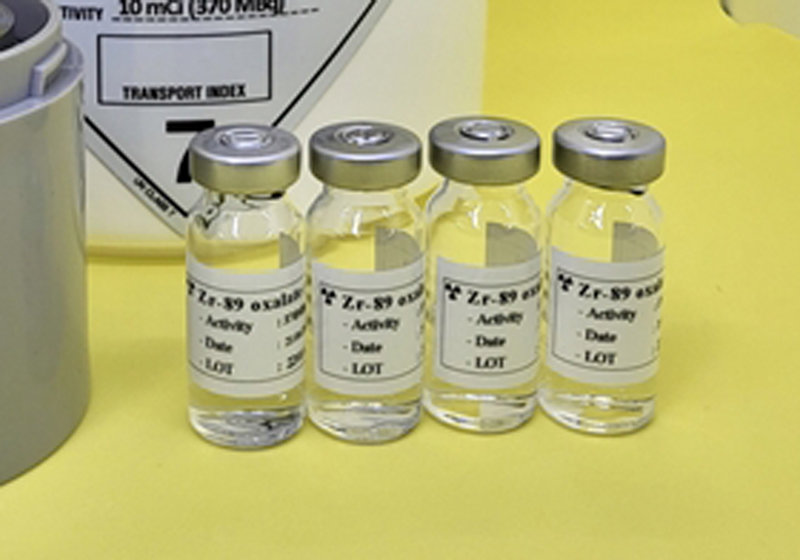 한국원자력연구원이 개발해 대량생산에 성공한 방사성동위원소인 ‘지르코늄-89’.