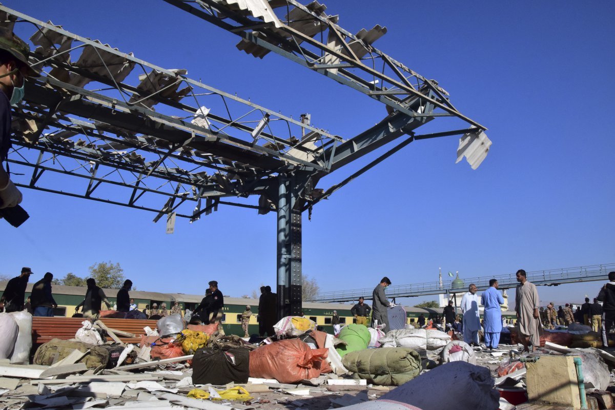 Suicide bombing at a railway station in Pakistan… “At least 24 dead and 50 injured.”