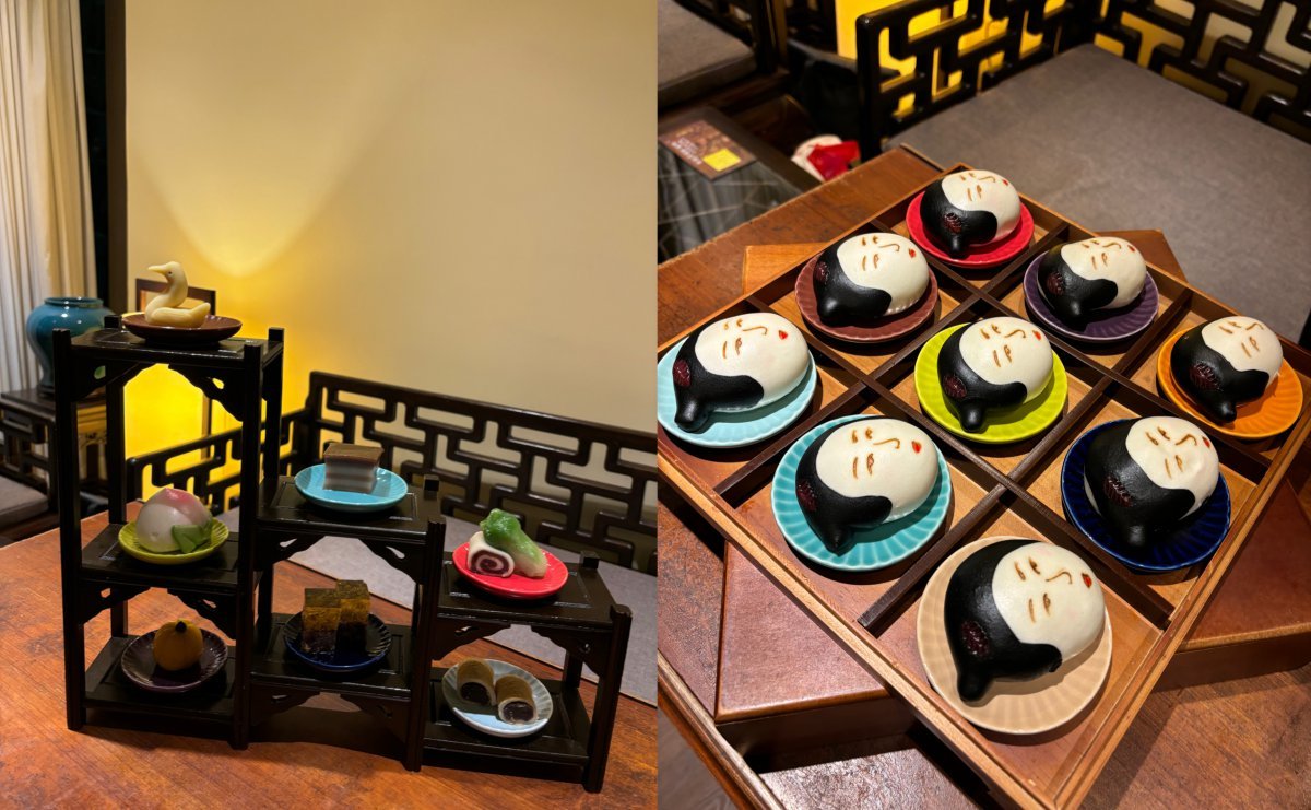 골동품 상자에 담긴 클래식 디저트 (Classic Desserts in Chinese Curio Box)/ 당나라여인 찐빵(Ladies of Tang Dynasty Dessert Buns). 사진=김예슬 기자 seul56@donga.com