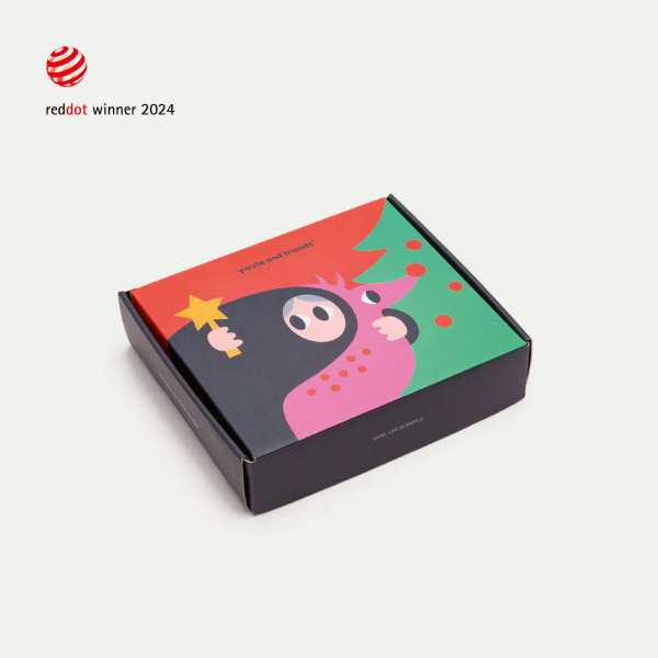 2024 레드닷 어워드(2024 Red Dot Award)에서 ‘베스트 오브 베스트(Best of Best)’ 상을 받은 이야이야앤프렌즈(Yiayia and Friends KOREA) 패키지 일러스트레이션.