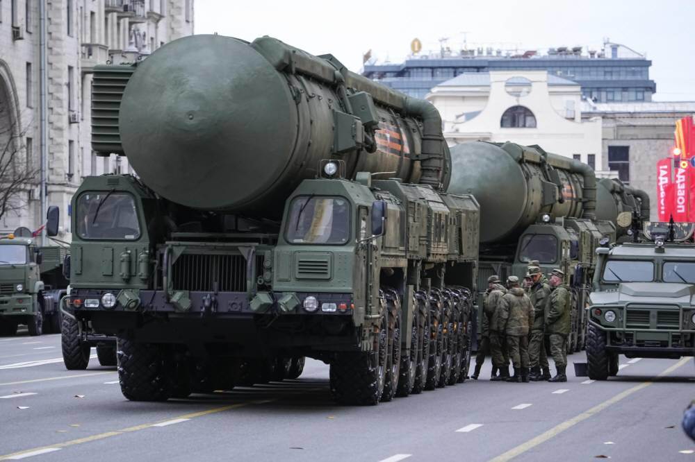 러시아 ICBM ‘RS-24 야르(RS-24 Yars)’ 모습. 2024.5.2. AP 뉴시스=모스크바