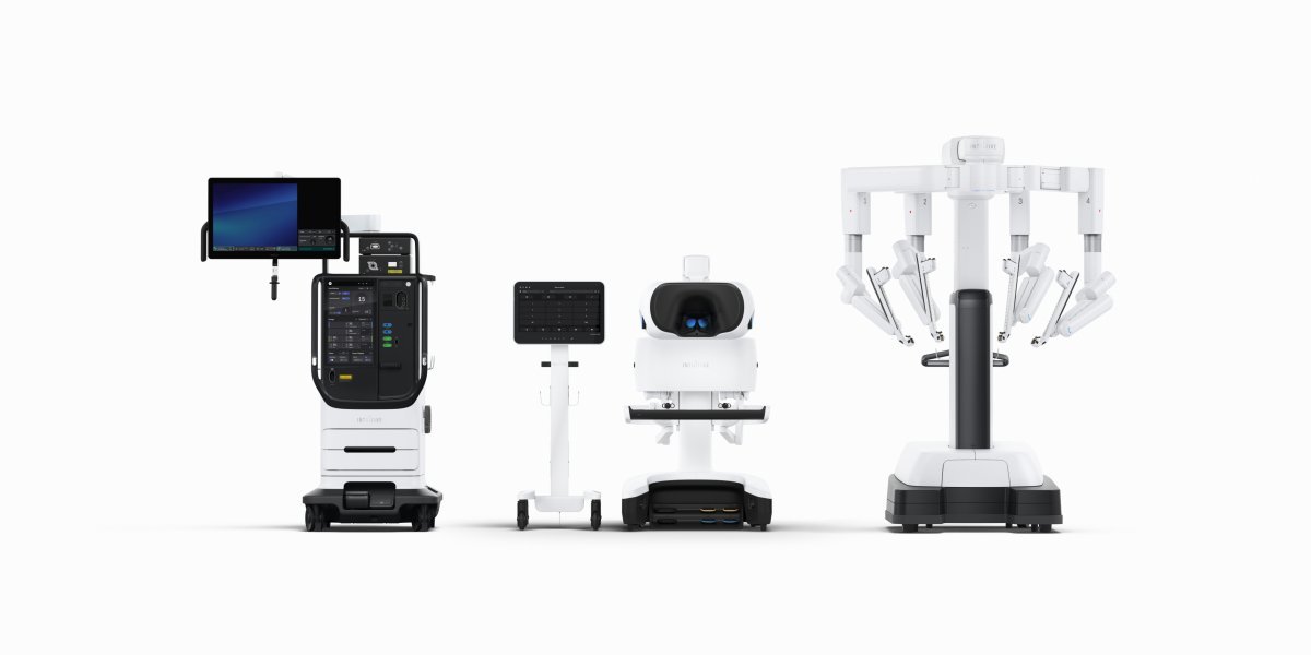 5세대 수술용 로봇 다빈치 5는 콘솔(집도의 사용), 타워, 로봇(환자 수술용)으로 구성돼 있다. 인튜이티브 제공