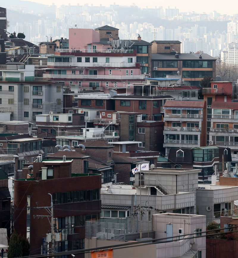 서울시내 빌라 밀집지역.