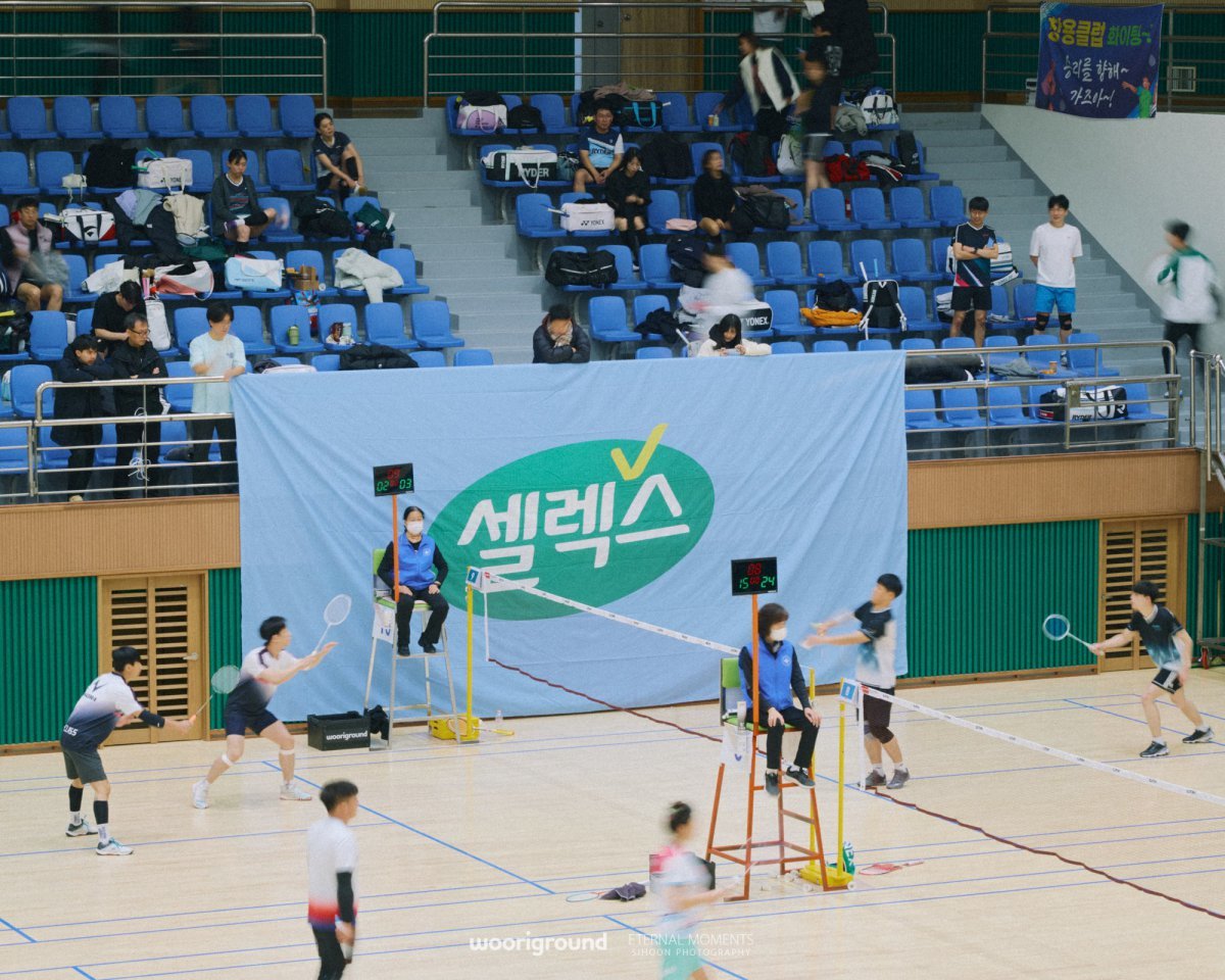 매일헬스뉴트리션이 지난해 스포츠 큐레이팅 플랫폼 ‘우리그라운드’와 함께 개최한 ‘2024 셀렉스 배드민턴 챔피언스리그’ 대회 모습.