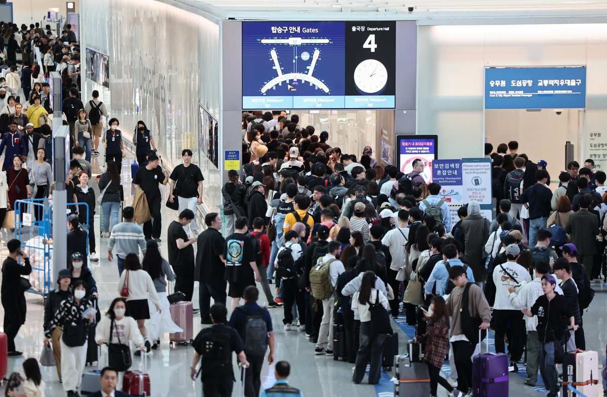 인천국제공항 제1터미널 출국장의 모습. 2024.11.3 뉴스1