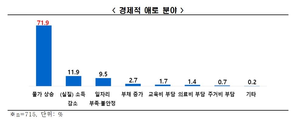 한국경제인협회 ‘민생경제 현황 및 전망’ 조사(한경협 제공)