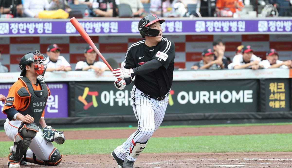 안타 치는 LG 트윈스 외야수 김현수. 2025.6.1. 뉴스1