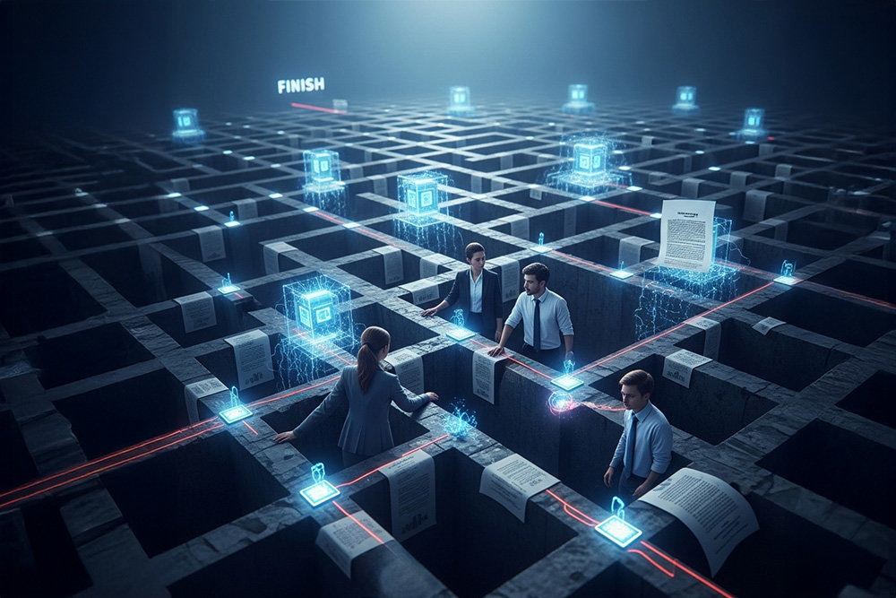 랜드 연구소는 지난해 ‘AI 프로젝트의 80%는 실패한다’는 내용의 보고서를 발표했다 / 출처=제미나이 이미지 생성