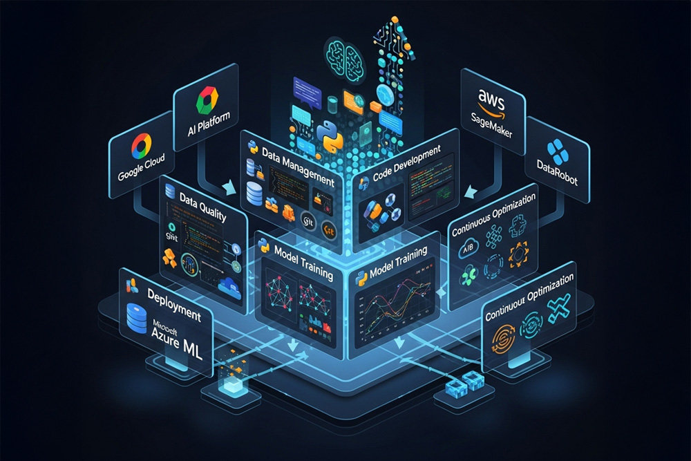 AI는 구축하는 것만으로 끝나지 않는다. 데이터를 업데이트하고 꾸준히 동작을 관리해야 한다 / 출처=제미나이 이미지 생성
