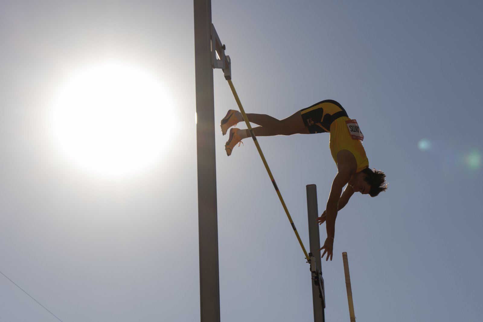 13일 6m29를 2차 시기째에 성공시키는 듀플랜티스. 부다페스트=신화 뉴시스