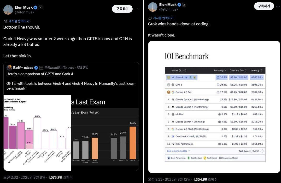일론 머스크 X 갈무리