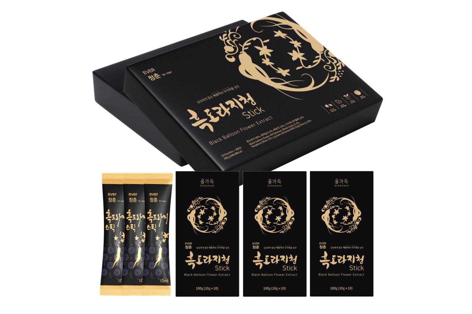 구증구포 공정을 적용한 다소니 흑도라지청 제품 / 출처=다소니