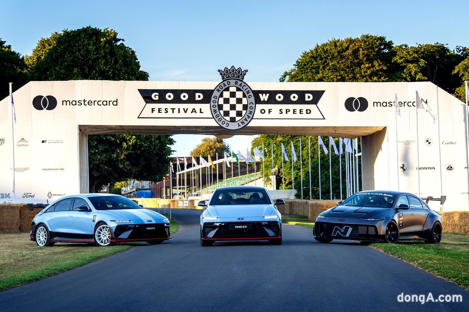 현대차가 지난달 영국 굿우드페스티벌 오브 스피드에서 공개한 아이오닉6 N