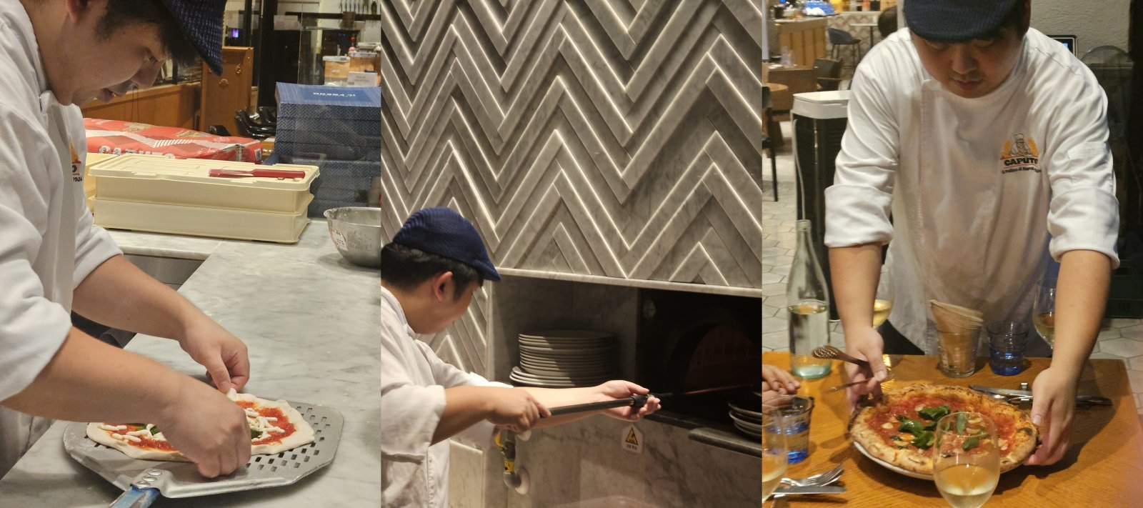 오태식 셰프가 더 키친 일뽀르노에서 직접 피자를 굽고 서빙하고 있다. 윤우열 기자 cloudancer@donga.com