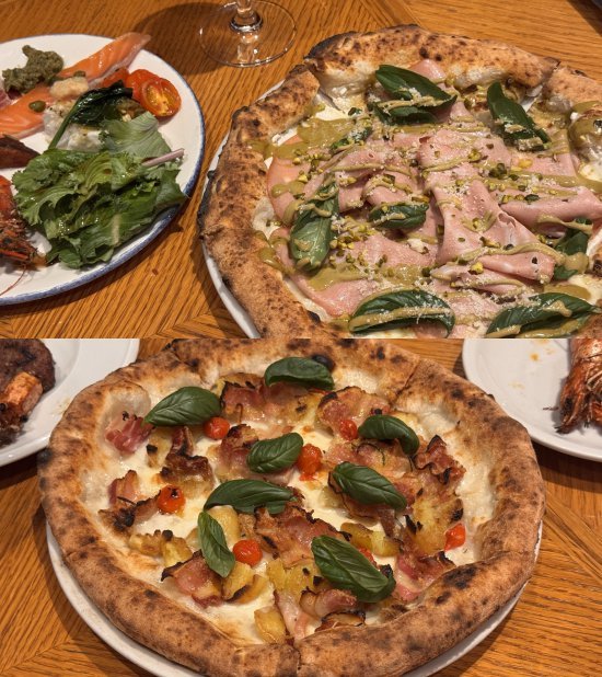 더 키친 일뽀르노는 여름시즌 메뉴로 오태식 셰프의 ‘지오반니 피자(위)’와 김소정 셰프의 ‘로사 피자(아래)’를 선보인다. 윤우열 기자 cloudancer@donga.com