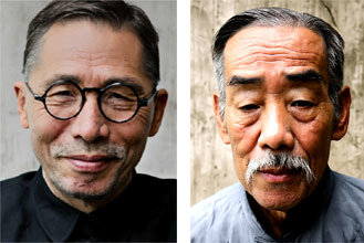 김구(왼쪽), 이시영.