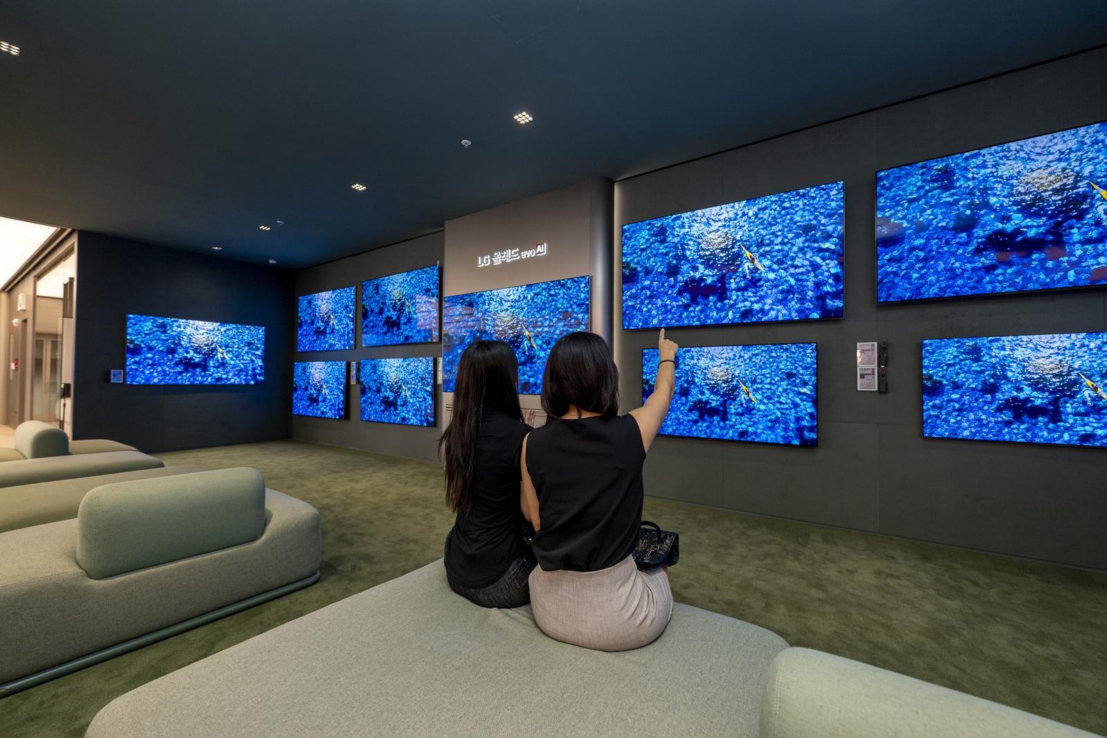 ‘LG전자 플래그십 D5’의 올레드 evo AI존. LG전자 제공