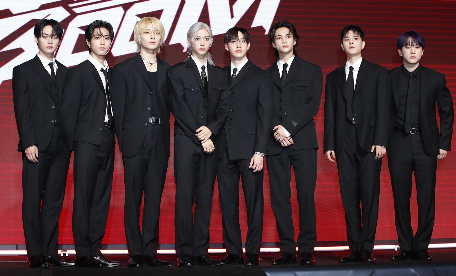 스트레이 키즈(Stray Kids) 리노(왼쪽부터)와 한, 아이엔, 필릭스, 방찬, 현진, 승민, 창빈 2024.7.19 뉴스1