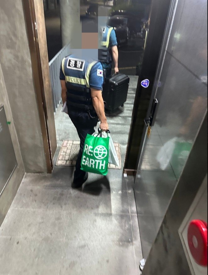 A 씨가 올린 당시 현장 사진. 중국 SNS 샤오홍슈 갈무리