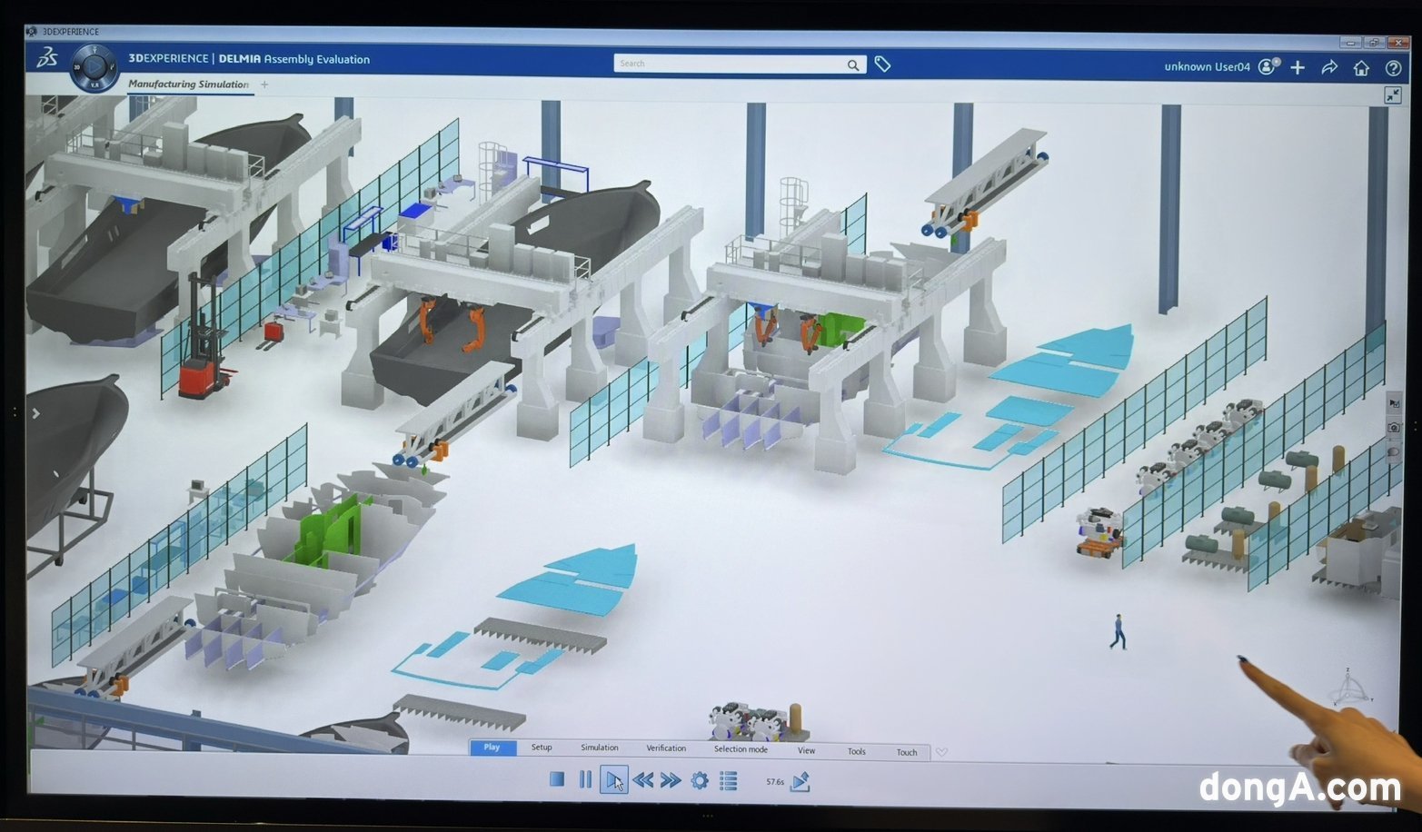 다쏘시스템 3D익스피리언스 플랫폼 구현 모습.