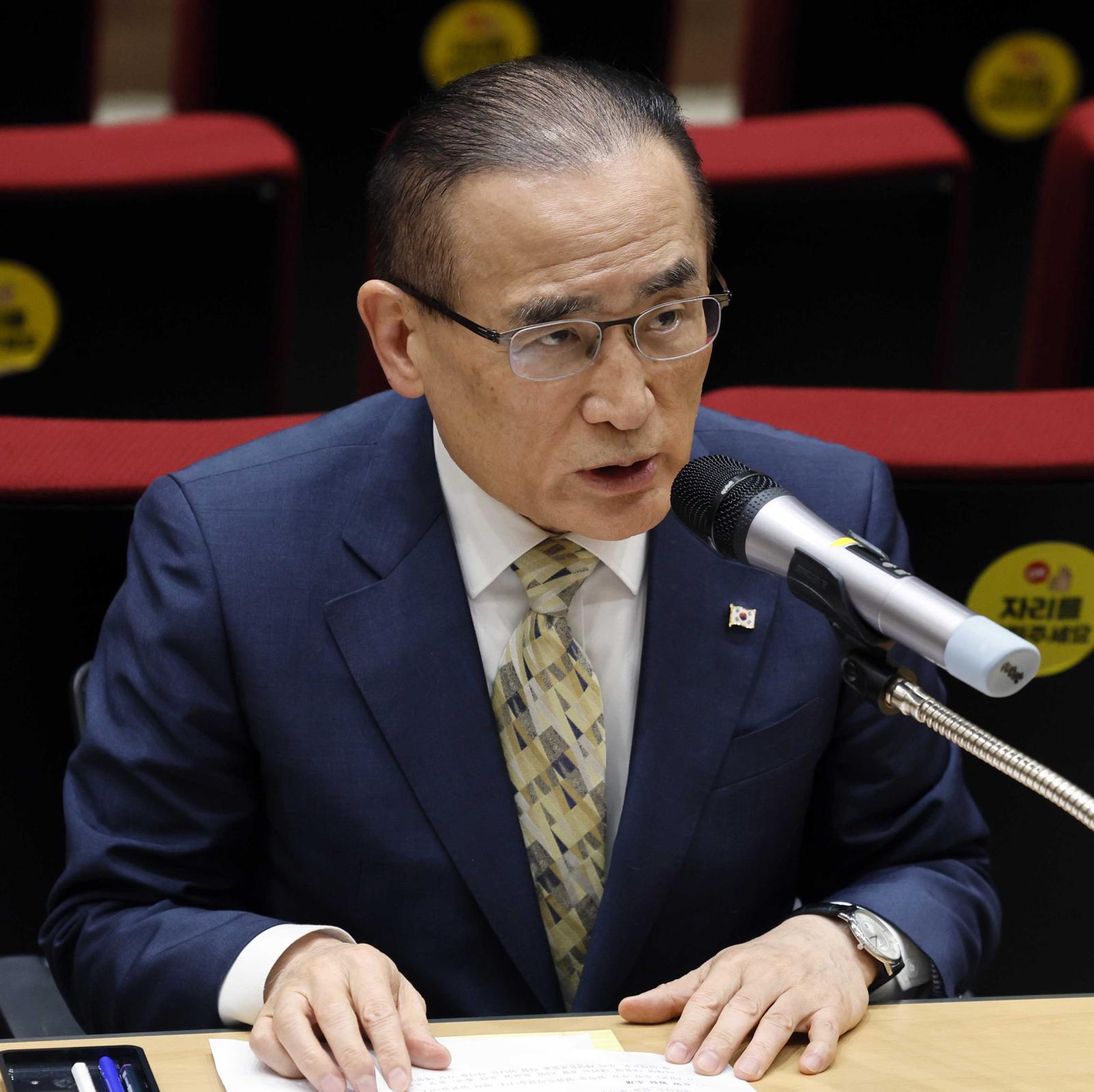 위성락 국가안보실장이 22일 서울 용산 대통령실 청사에서 기자간담회를 하고 있다. 2025.8.22대톨령실사진기자단