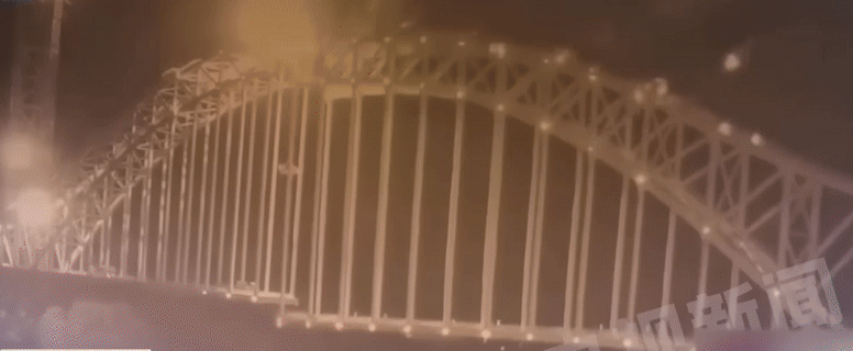 철교 붕괴 사고. 중국중앙(CC)TV