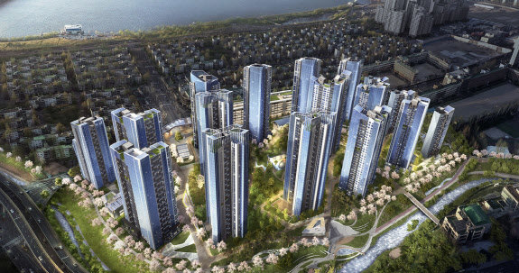 올해 말까지 분양할 예정인 서울 서초구 ‘반포 래미안 트리니원’ 조감도. 삼성물산 건설부문 제공