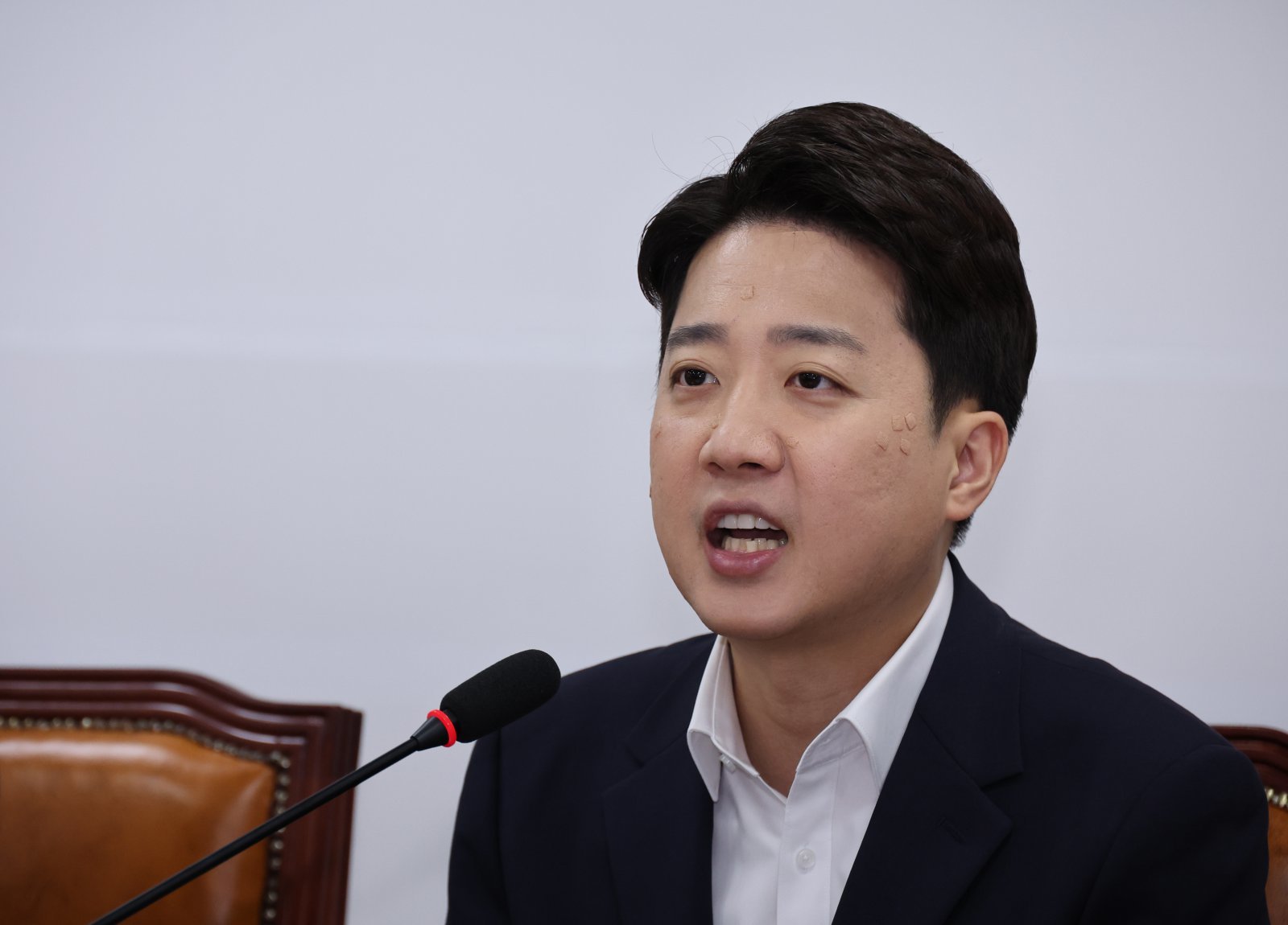 이준석 개혁신당 대표가 15일 오전 서울 여의도 국회에서 열린 최고위원회의에서 발언을 하고 있다. 2025.09.15 [서울=뉴시스]