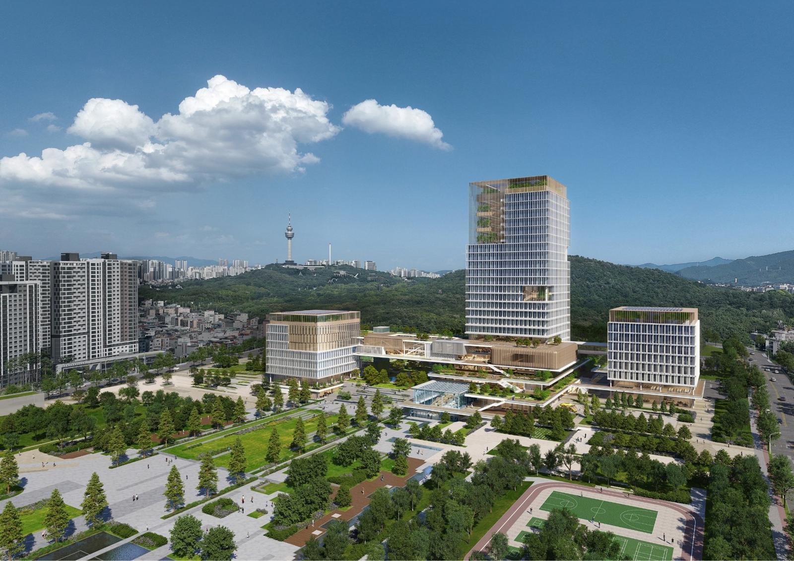 대구시 신청사 설계 공모 당선작. 대구시 제공