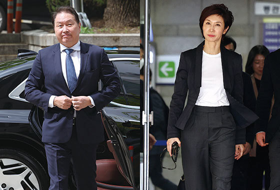 최태원 SK그룹 회장과 노소영 아트센터 나비 관장/뉴스1